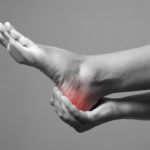 Pain In The Foot. Massage Of Female Feet. Pain In The Human Body
