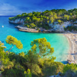 mazing beach of Cala Llombards Majorca island Spain